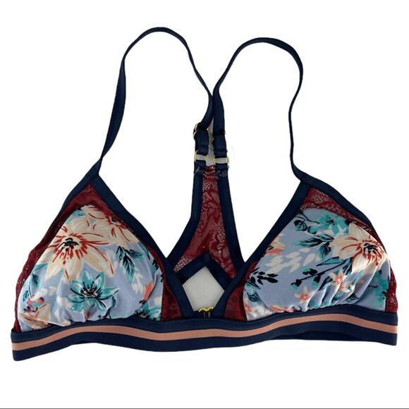 Xhilaration Women's Floral Lace Two Piece Bikini Swimsuit Size Small S - Picture 5 of 9